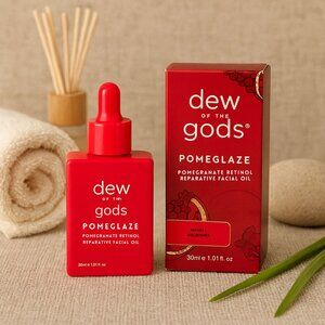 Dew of the Gods Pomeglaze Reparative Facial Oil Full Size 1 Fl oz 30 ml Retinol